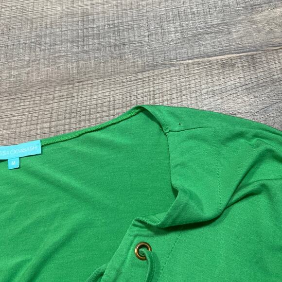 Melissa Odabash Size Medium Kimono Swim Cover Up Top Green Flowy Modal - Picture 8 of 9